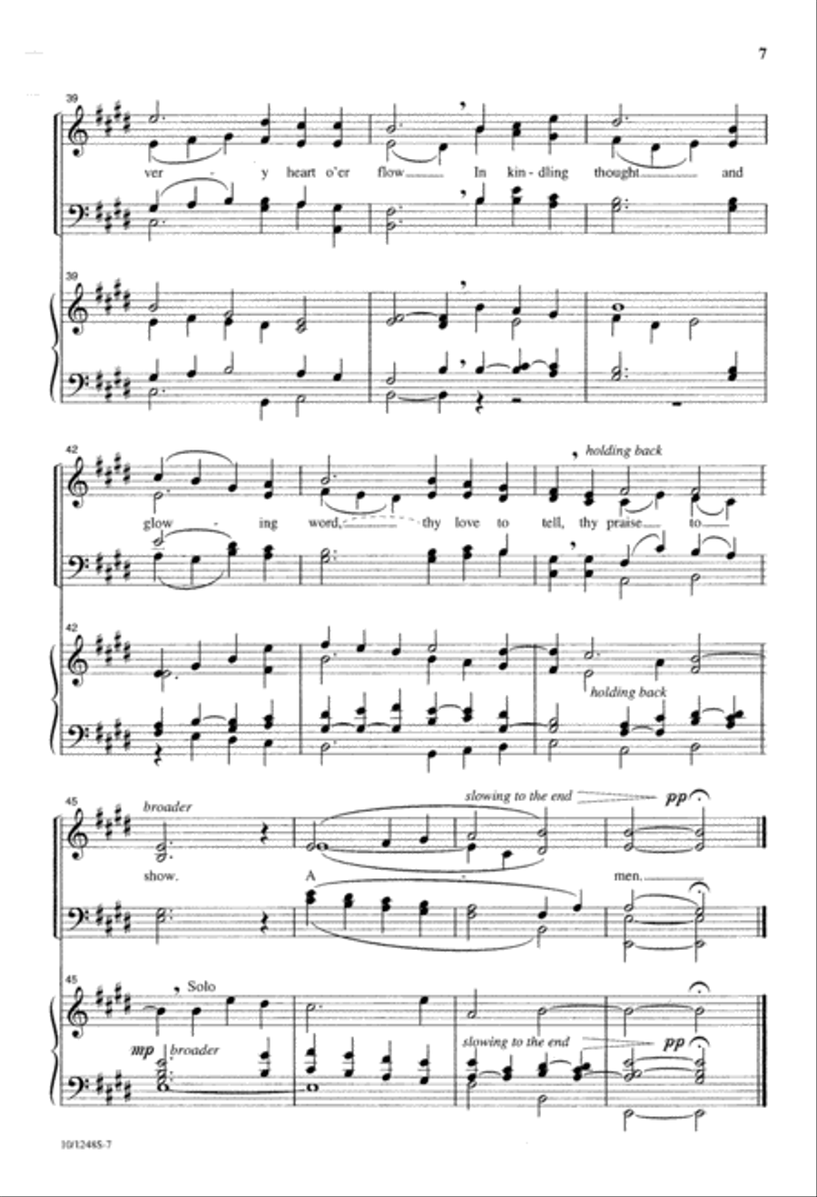 Lord, Speak to Me Lord, Speak to Me 4-Part scores gallery preview page 7