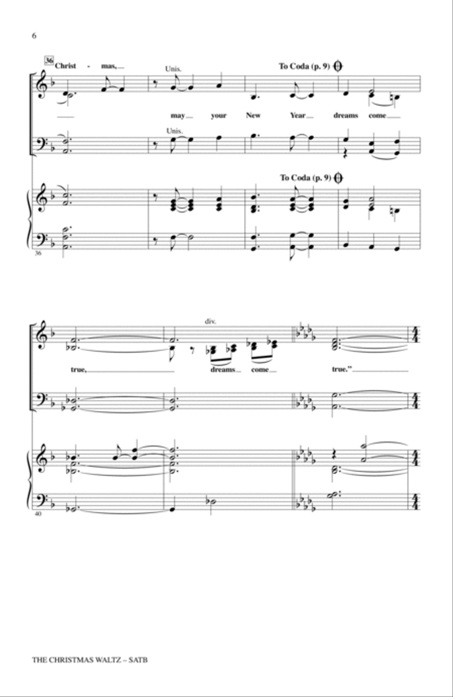 The Christmas Waltz 4-Part scores gallery preview page 4