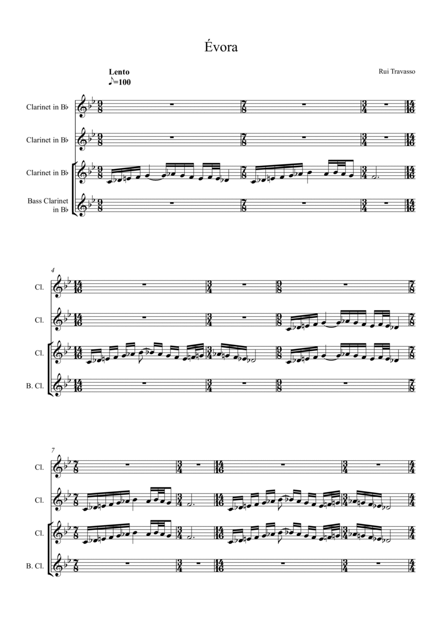 Évora Piano scores gallery preview page 1