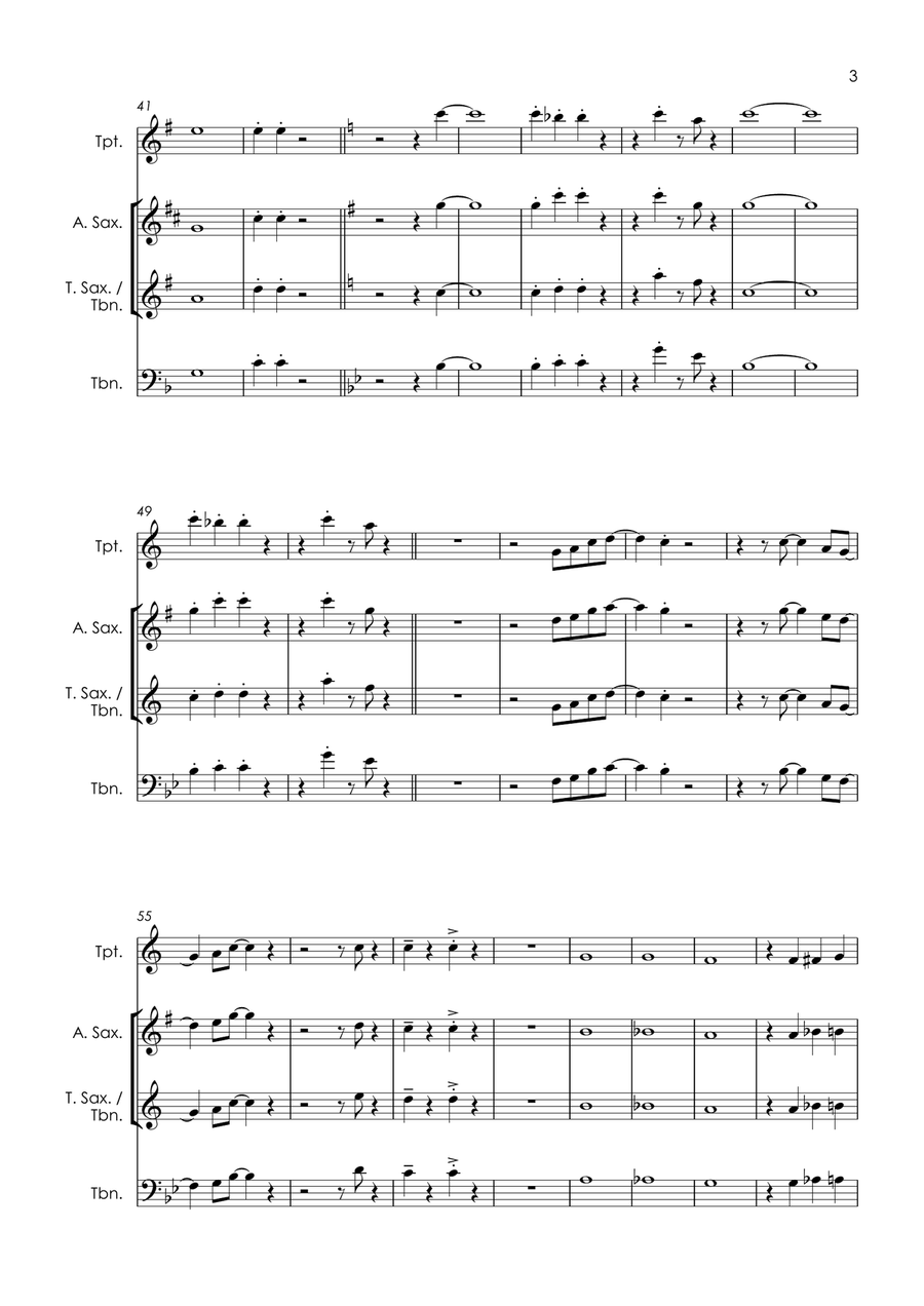 Tell Her About It Tenor Saxophone scores gallery preview page 5