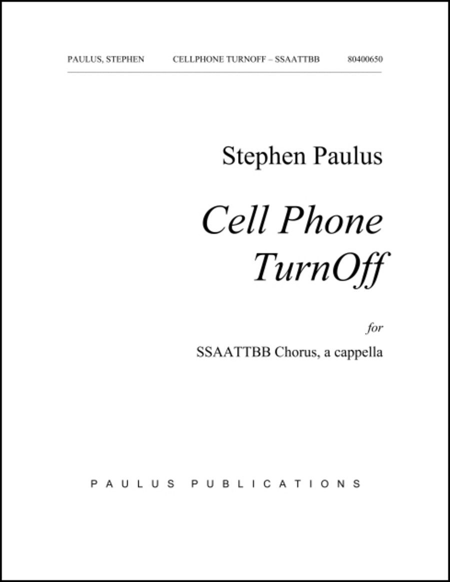 Book cover for Cell Phone Turn Off