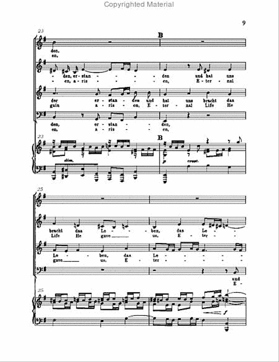 Christ lag in Todsbanden, BWV 4 Choir scores gallery preview page 9