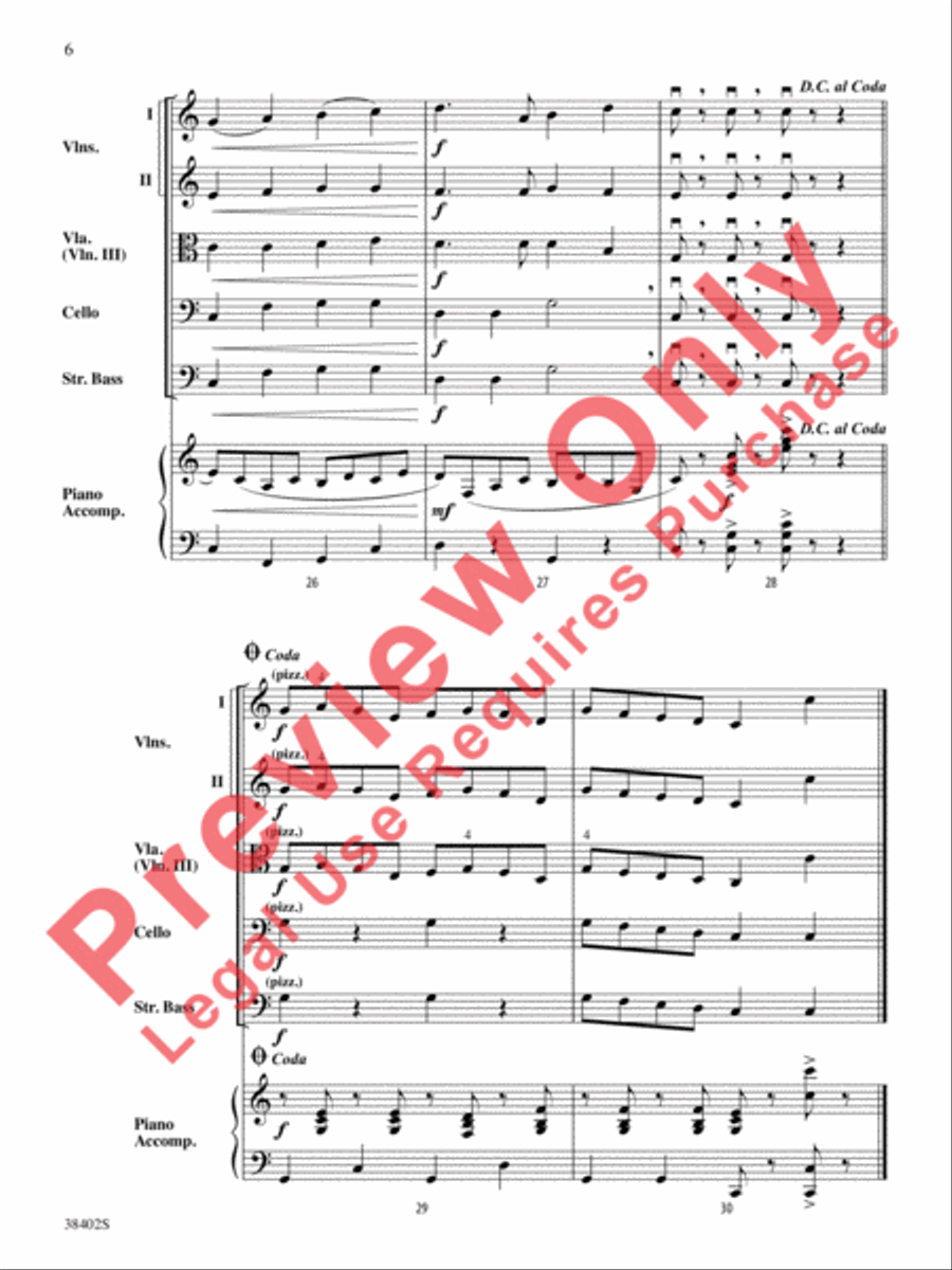 Pizzicato Pizazz! String Orchestra scores gallery preview page 7