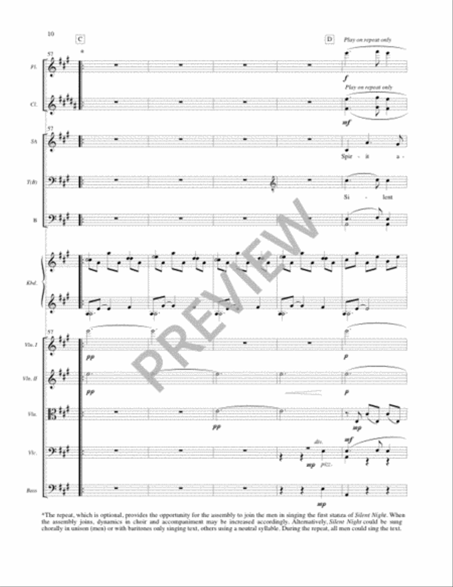 Night of Silence (Full Score) Choir scores gallery preview page 11