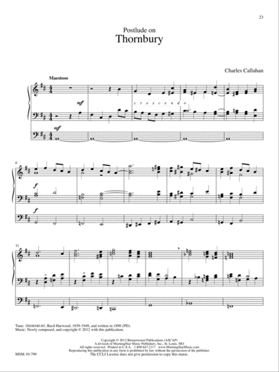 O God Beyond All Praising: Seven Pieces for Organ on English Hymntunes Organ scores gallery preview page 9