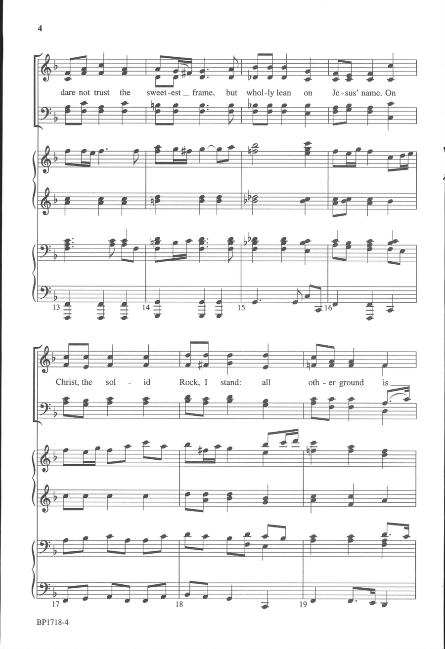 My Hope Is Built on Nothing Less - Carter 4-Part scores gallery preview page 6