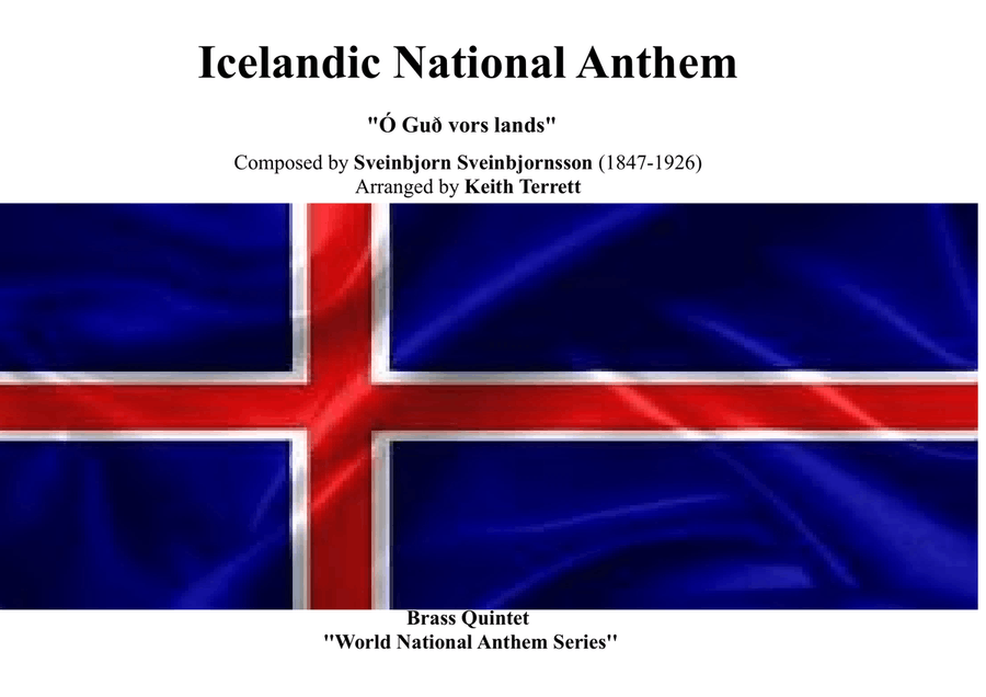 Icelandic National Anthem ("Ó Guð vors lands" ) for Brass Quintet