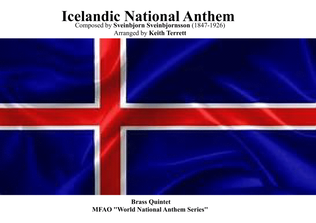 Icelandic National Anthem ("Ó Guð vors lands" ) for Brass Quintet