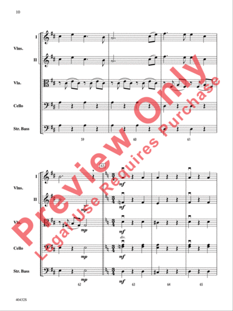 A Very Respectable Hobbit (from The Hobbit: An Unexpected Journey) String Orchestra scores gallery preview page 11