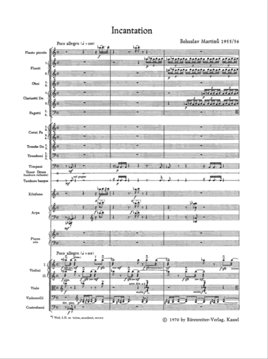 Incantation (1955/56) Incantation (1955/56) Orchestra scores gallery preview page 2