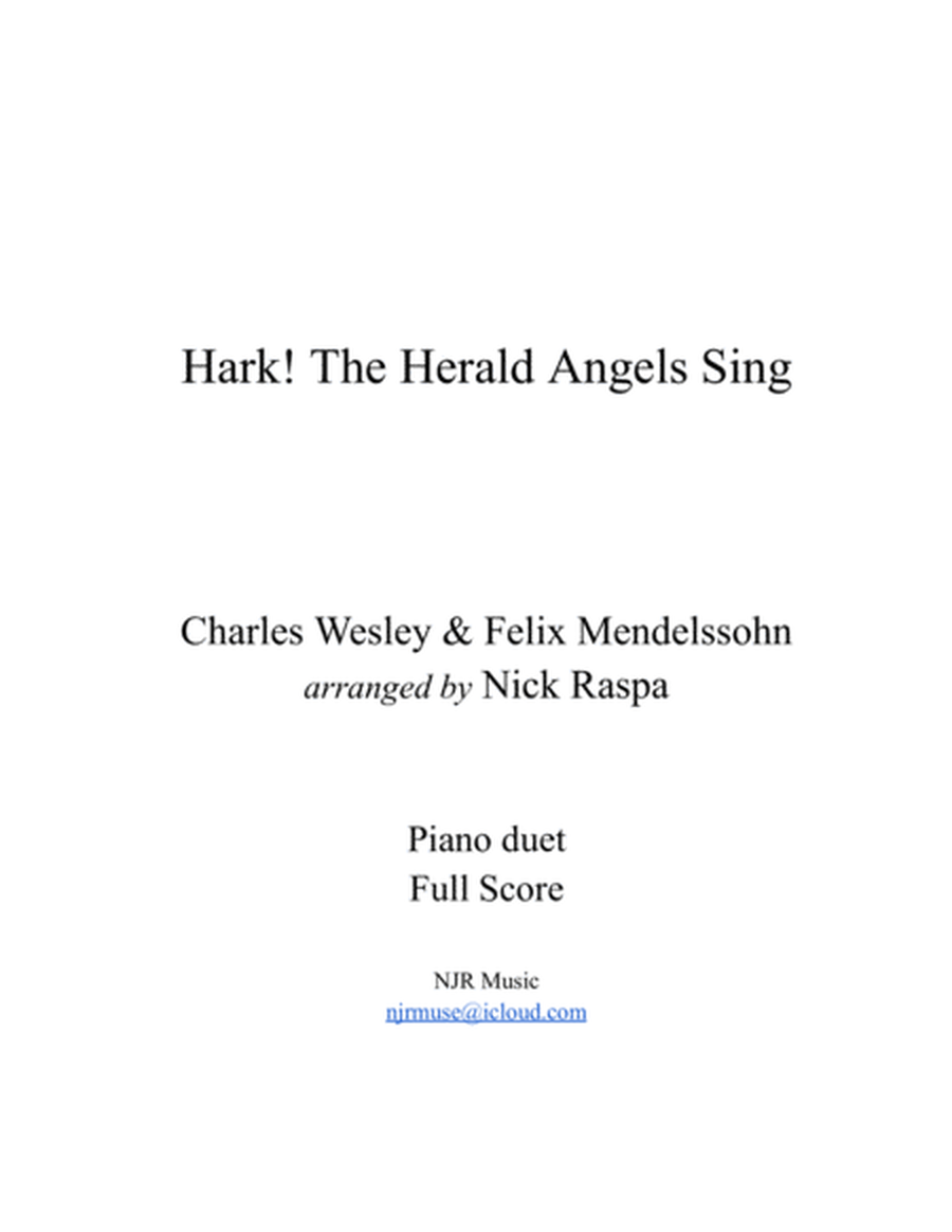 Hark! The Herald Angels Sing (1 piano 4 hands) advanced - complete set image number null