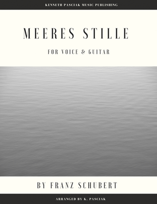 Meeres Stille (for Voice and Guitar)