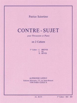 Contre-sujet Vol.1 (percussion(s) & Piano)