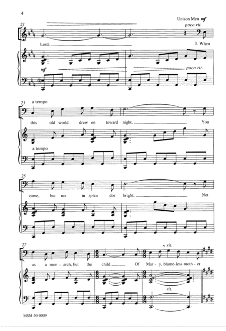 Creator of the Stars of Night 4-Part scores gallery preview page 3