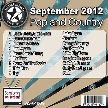 Pop & Country - September 2012 (All Star Karaoke) image number null
