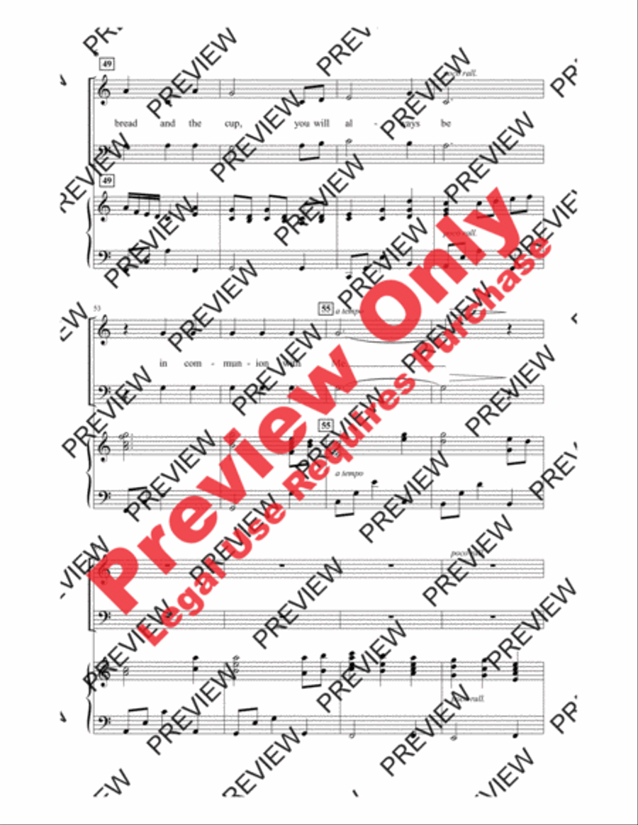 In Communion 4-Part scores gallery preview page 6