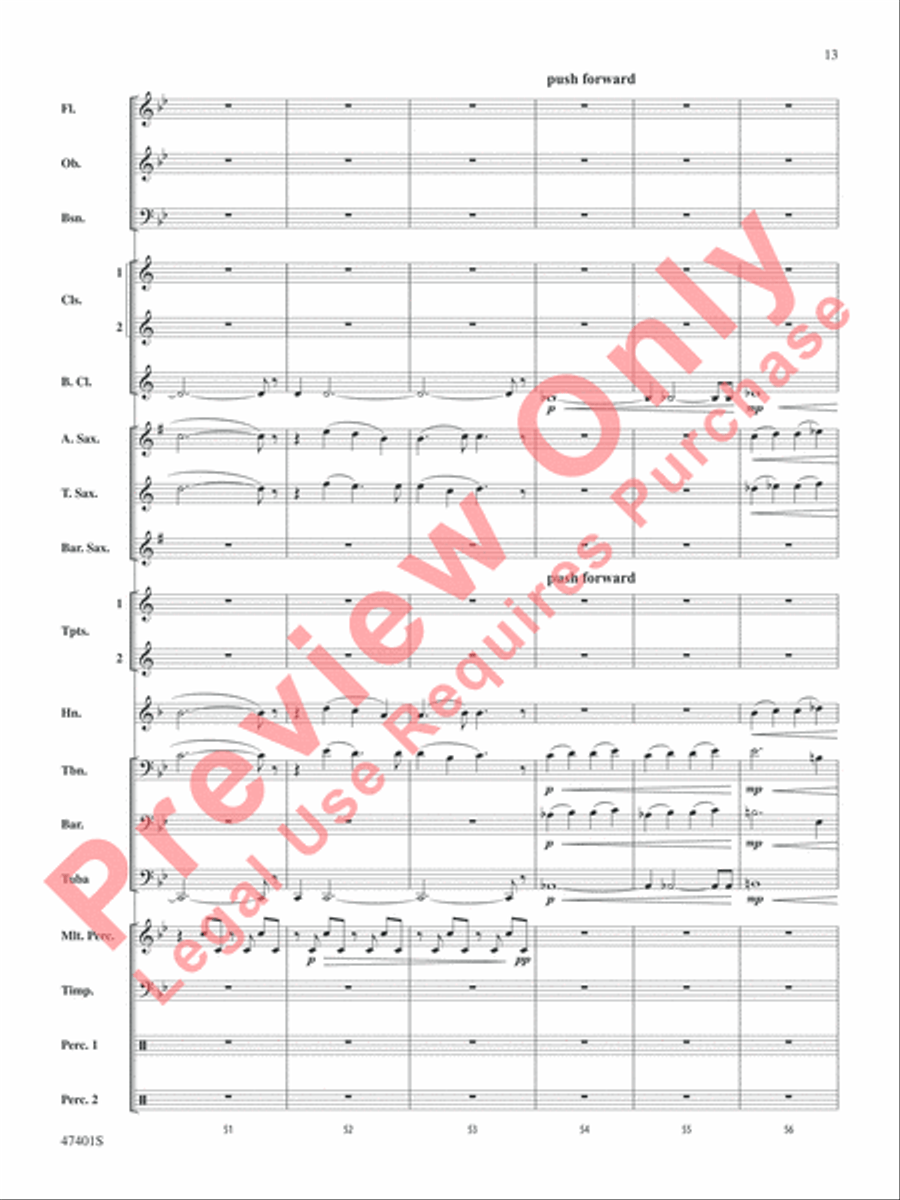 And So He Also Loves the Bow Concert Band scores gallery preview page 14