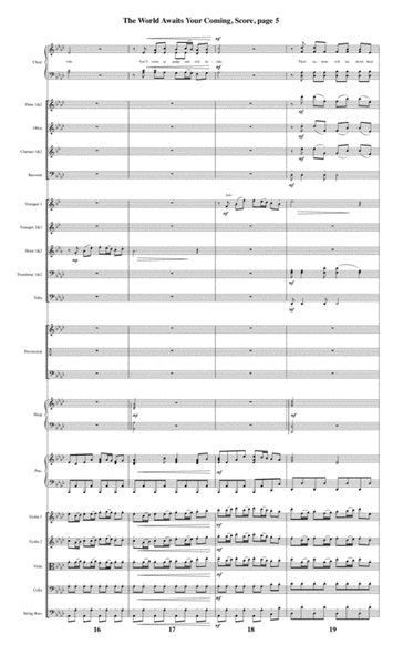 The World Awaits Your Coming - Orchestral Score and CD with Printable Parts