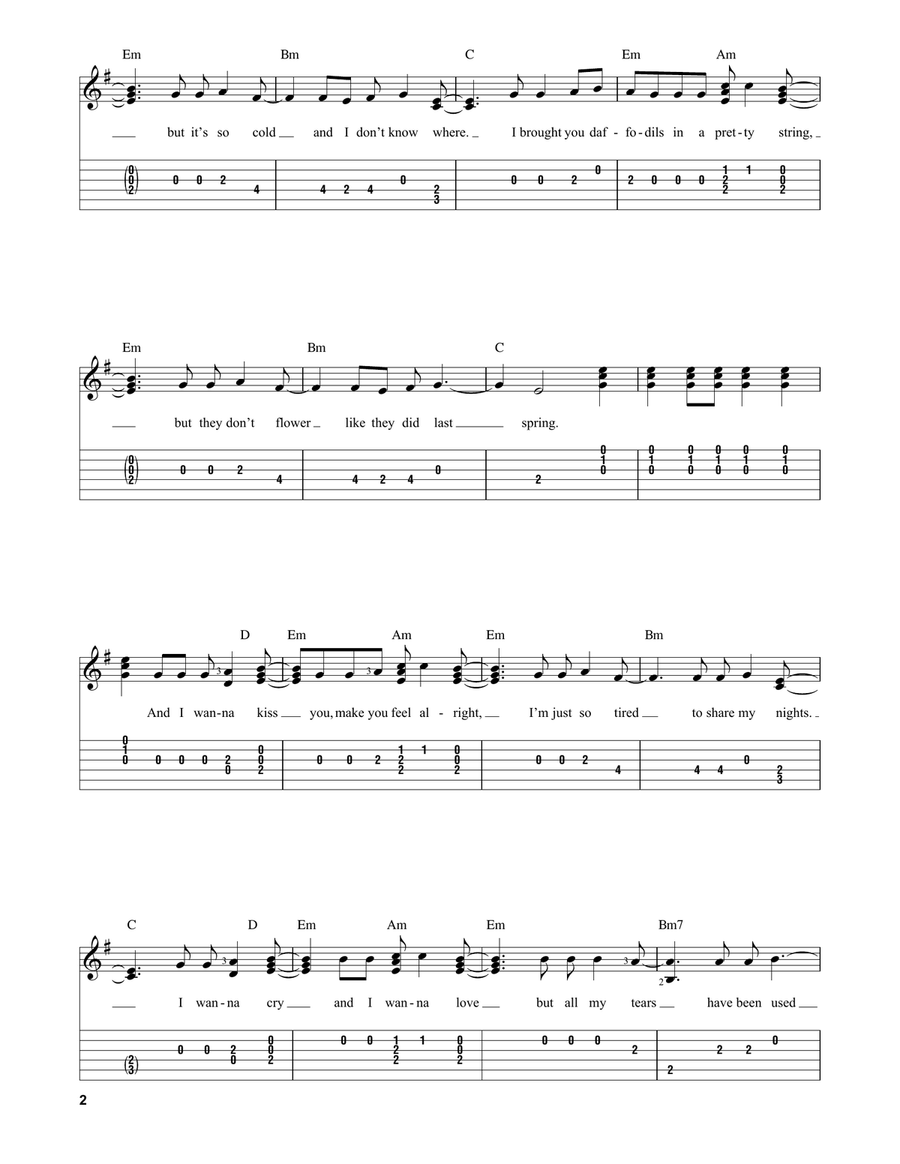 Another Love Acoustic Guitar scores gallery preview page 2