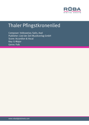 Thaler Pfingstkronenlied