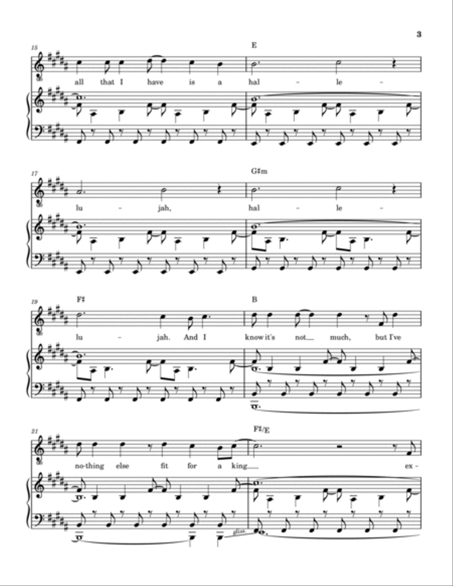 Gratitude Piano, Vocal, Guitar scores gallery preview page 4