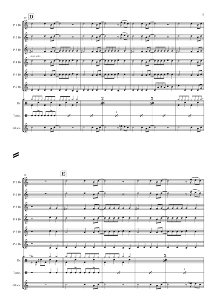 Highway To Hell Concert Band scores gallery preview page 5