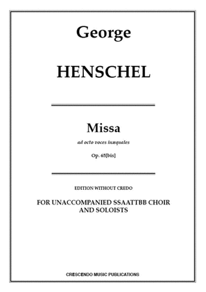 Missa ad octo voces inaequales, Op. 65[bis], without Credo