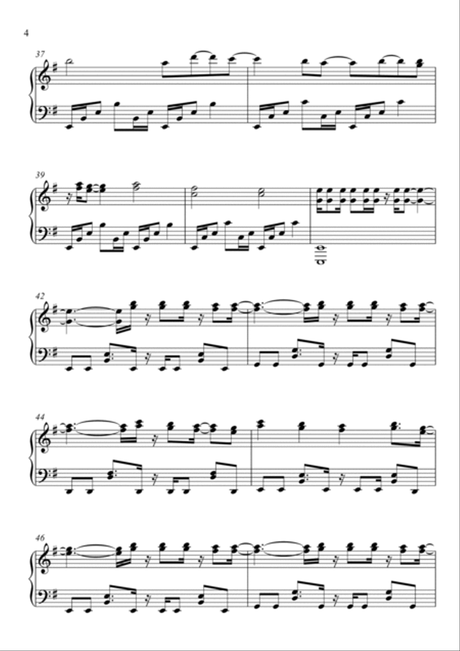 Bring Me To Life Piano Solo scores gallery preview page 4