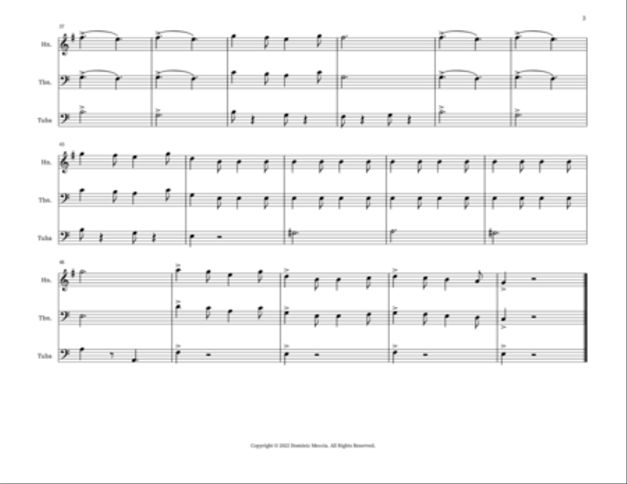 Funiculi, Funicula Small Ensemble scores gallery preview page 3
