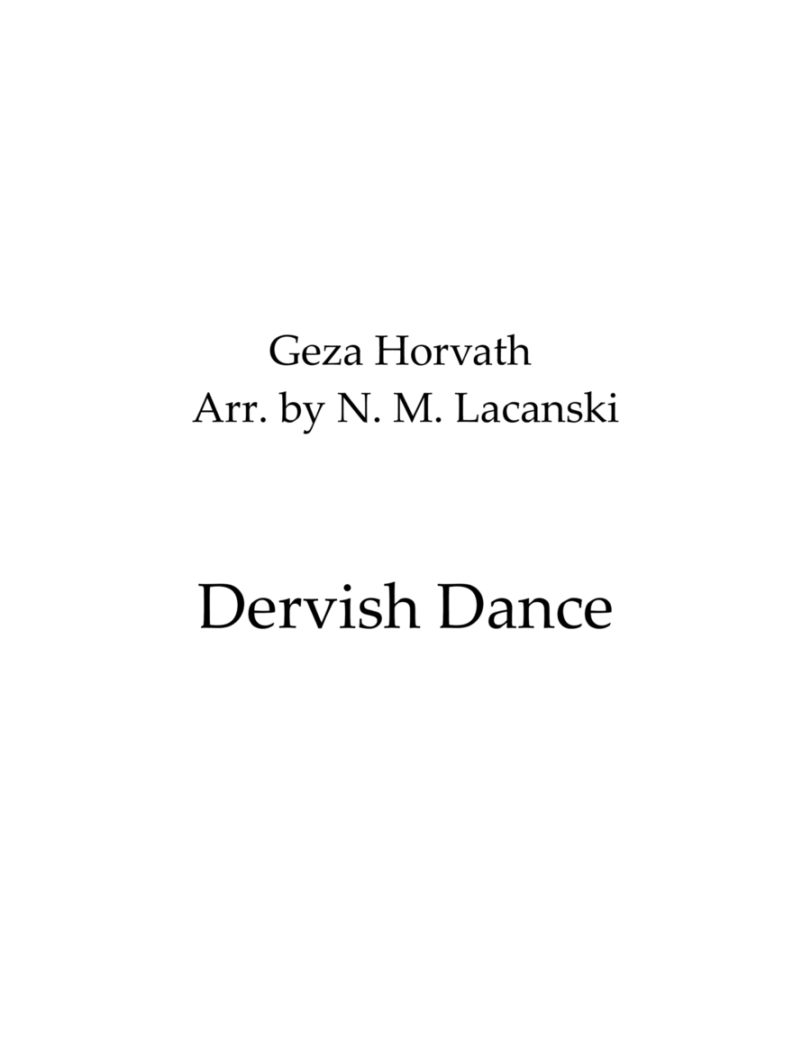 Dervish Dance Dervish Dance B-Flat Clarinet scores gallery preview page 1