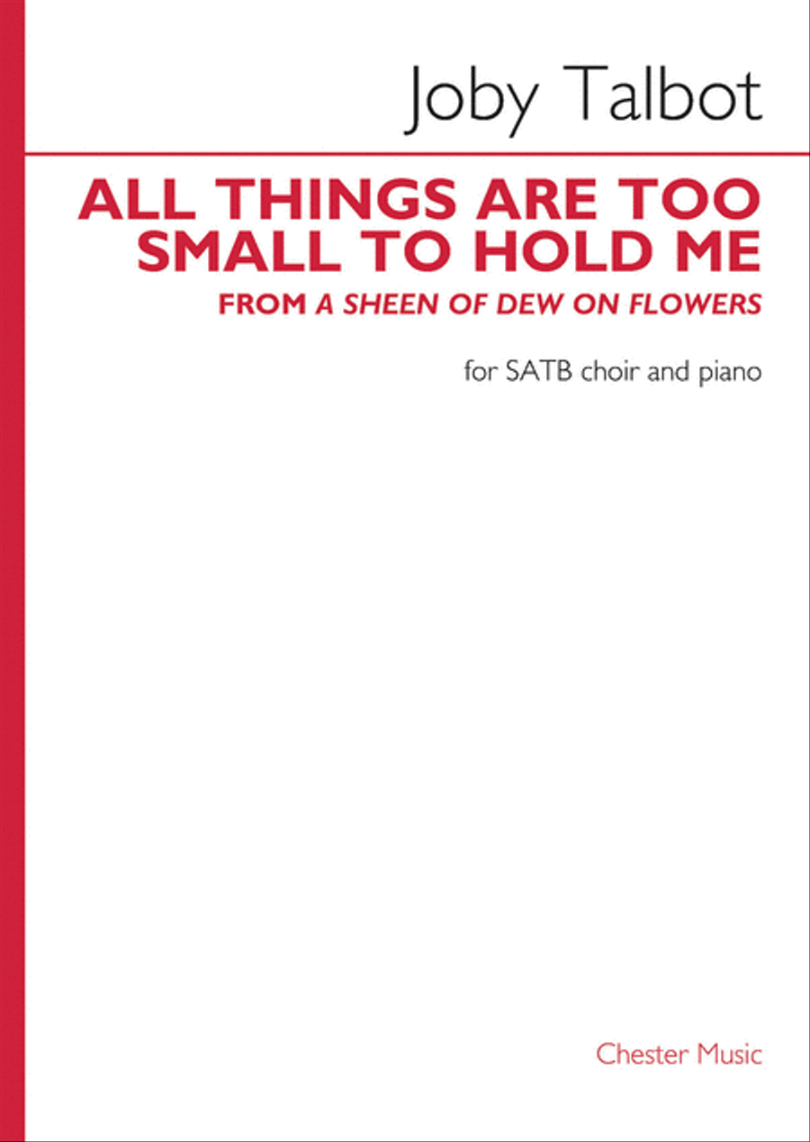 All Things Are Too Small to Hold Me 4-Part scores gallery preview page 1