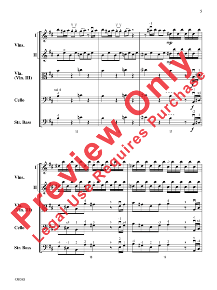 Overture to Euristeo Overture to Euristeo String Orchestra scores gallery preview page 6
