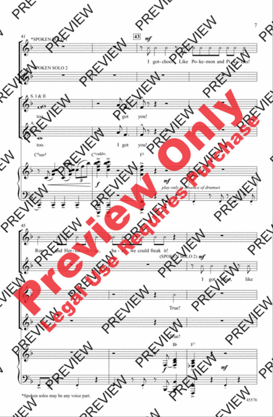 I Got You I Got You Women's Choir scores gallery preview page 7