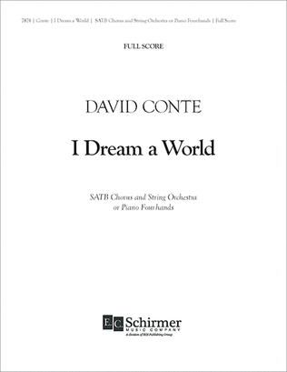Book cover for I Dream a World (Full Score)