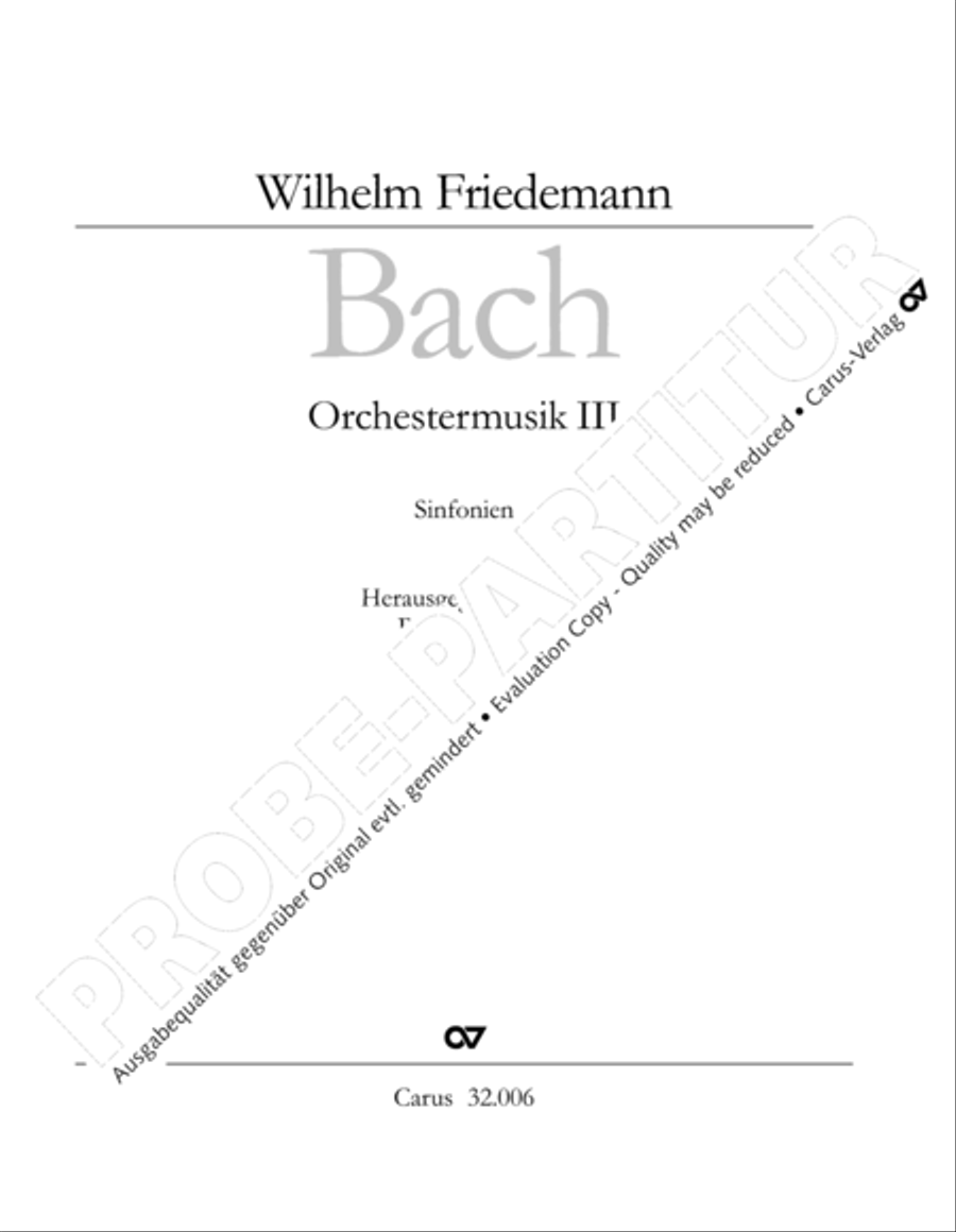 Gesamtausgabe Band 6 (Orchestermusik III: Sinfonien) Orchestra scores gallery preview page 4