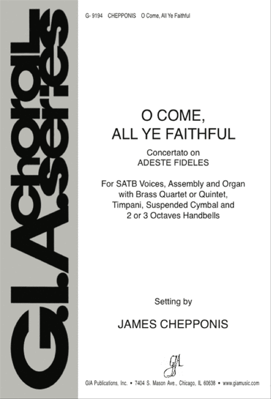 O Come, All Ye Faithful 4-Part scores gallery preview page 1