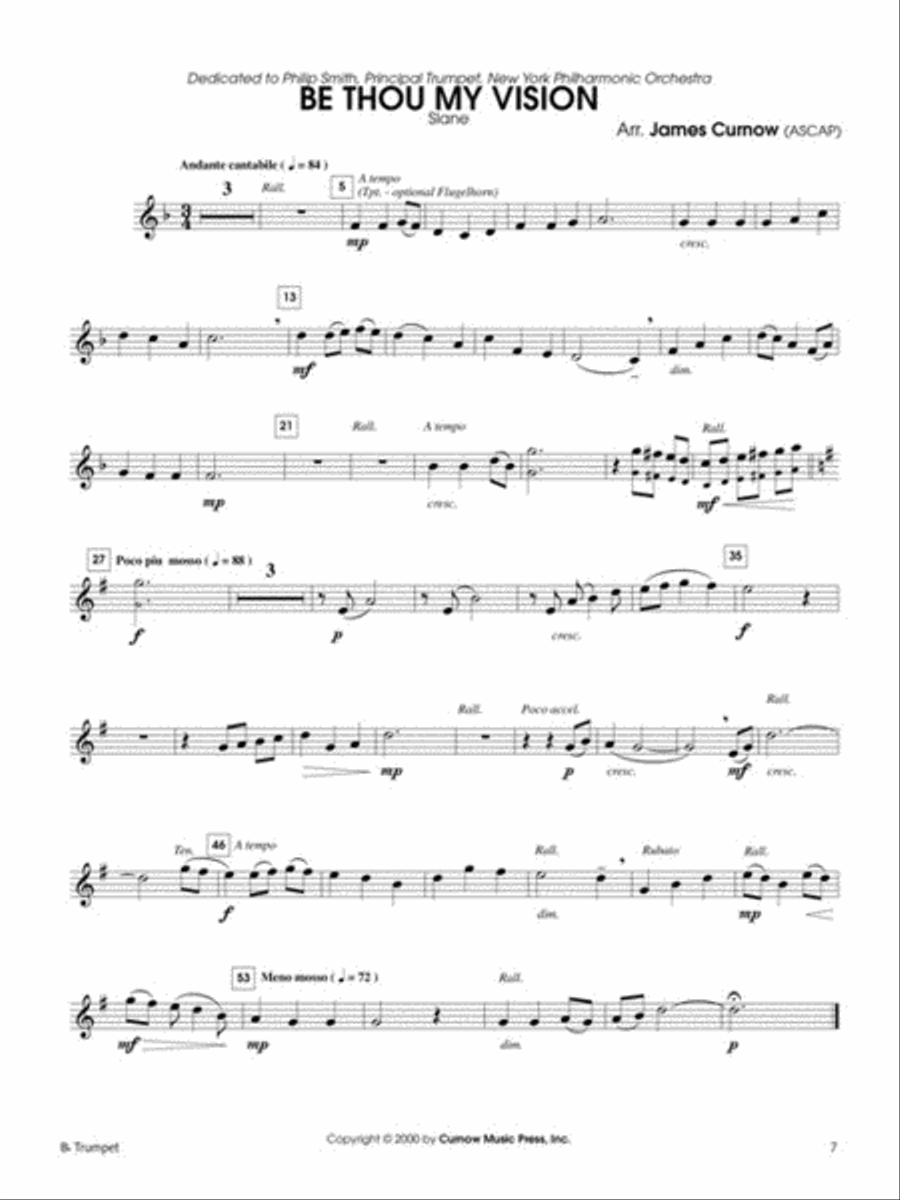 Great Hymns (audio access included) B-Flat Trumpet scores gallery preview page 4