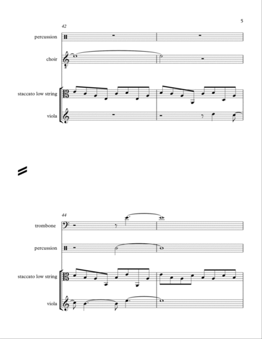 Un Beau Dégoûtant - Score Only Chamber Orchestra scores gallery preview page 5