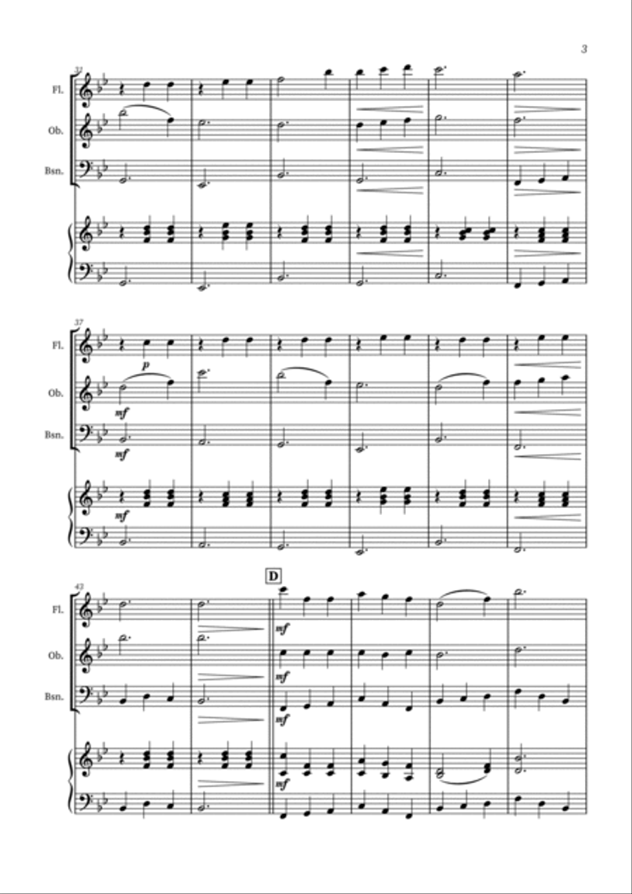 Edelweiss Woodwind Trio scores gallery preview page 3