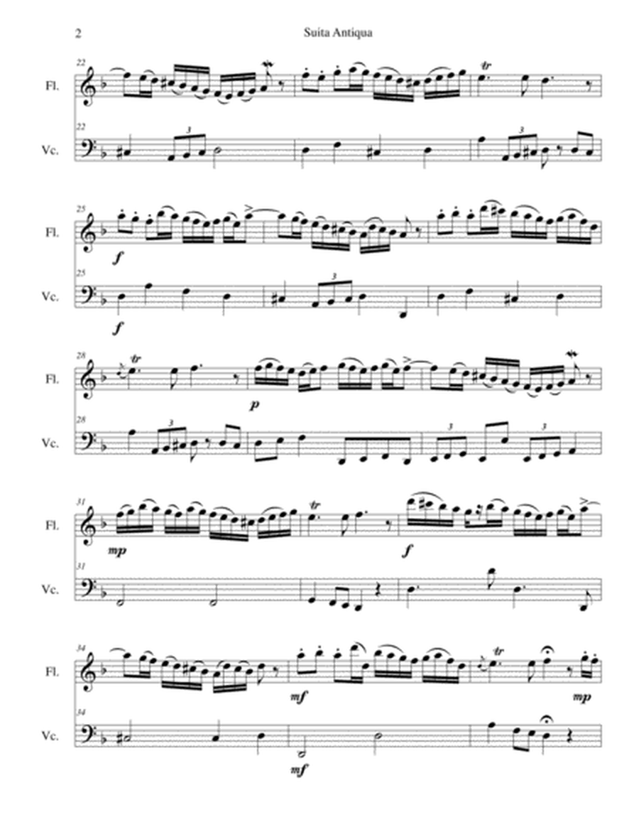 Suita Antiqua for flute and cello image number null