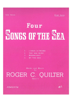 Book cover for Four Songs of the Sea for High Voice