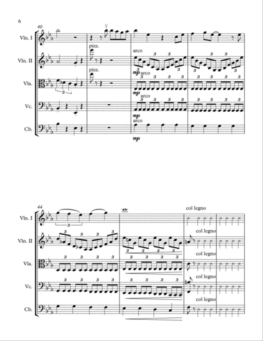 Do You Want To Build A Snowman? String Orchestra scores gallery preview page 6