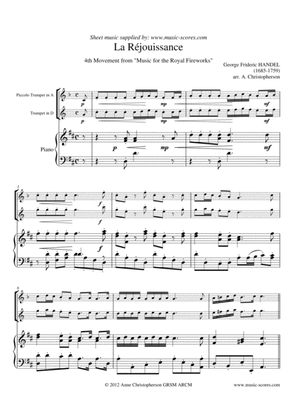 La Réjouissance - Piccolo Trumpet, Trumpet & Piano