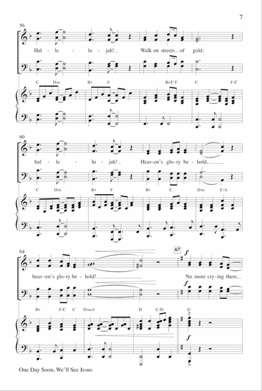 One Day Soon with Soon and Very Soon Choir scores gallery preview page 7