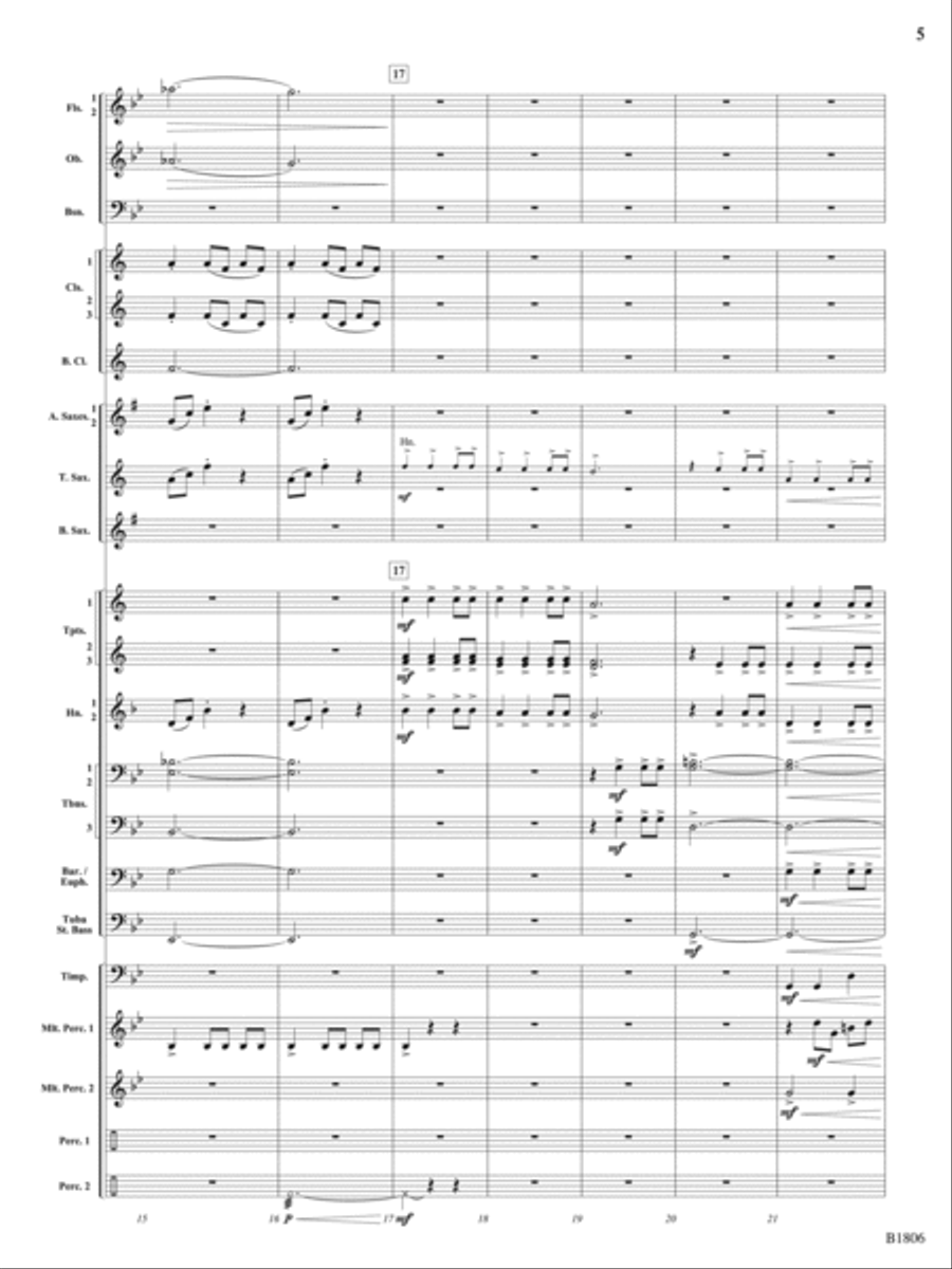 Tectonic Plates: Score Concert Band scores gallery preview page 5