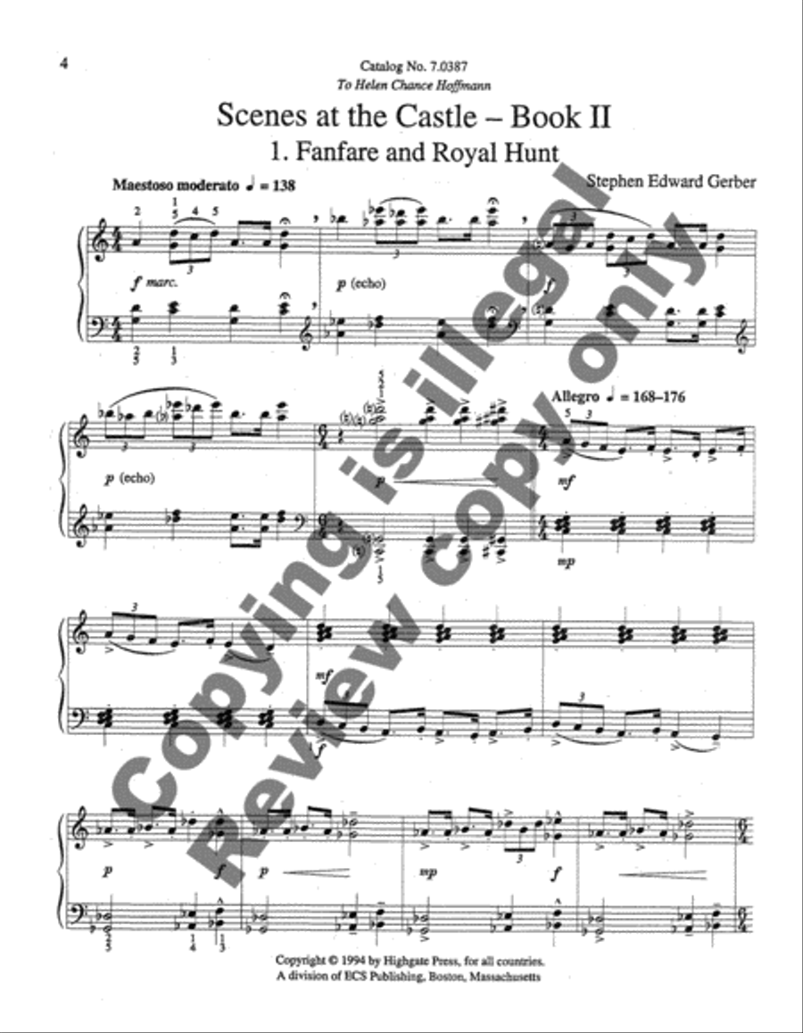 Scenes at the Castle: Book 2 Piano Solo scores gallery preview page 3
