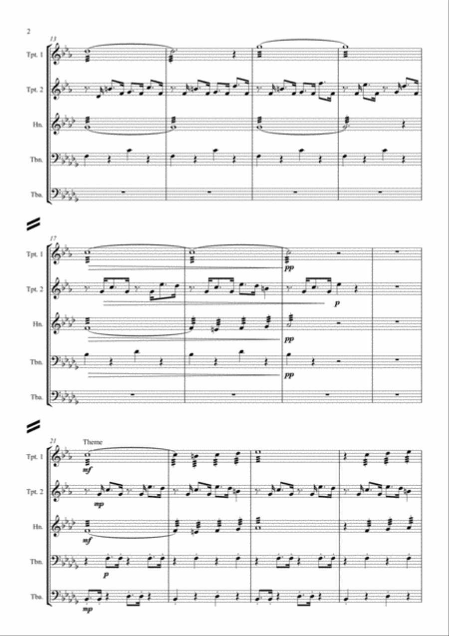 The Grand Budapest Hotel Brass Ensemble scores gallery preview page 3