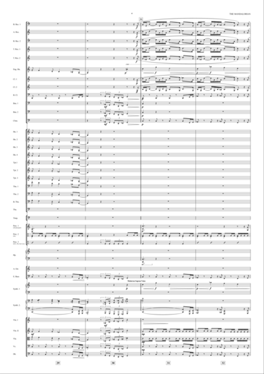 The Mandalorian (orchestral Version) Full Orchestra scores gallery preview page 4