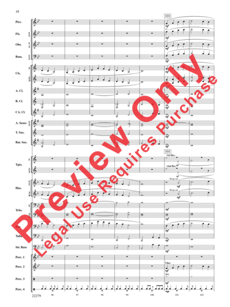 Bayou Breakdown Bayou Breakdown Concert Band scores gallery preview page 19