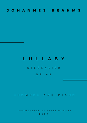 Book cover for Brahms' Lullaby - Bb Trumpet and Piano (Full Score and Parts)